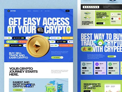 Crypee. Crypto Exchange Website binance bitcoin blockchain crypto crypto trading crypto wallet crypto website cryptocurrency ethereum exchange landing page marketplace web web design web3 website