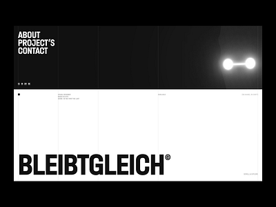 BLEIBTGLEICH agency brand identity branding design identity landing page logo motion portfolio studio ui ux web design website