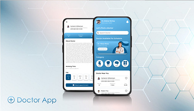 Doctor App : Your Personal Doctor Appointment Booking App appointment booking app figma hassle free mobile app scheduling uiux design