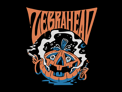 ZEBRAHEAD - PUMPKIN halloween illustration pumpkin vintage zebrahead