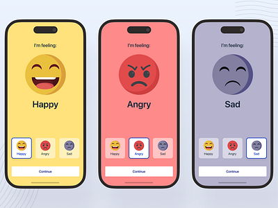 MoodPicker: Designing Emotions design ios design iosapp ui ui ux uiuxdesign ux