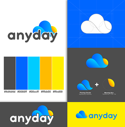anyday logo design branding design graphic design illustration logo website