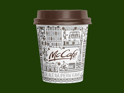 McCafe cup cofffee cup graphic design mcdonalds