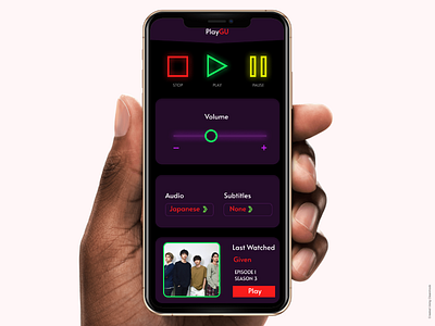 TV Controller App PlayGU branding dailyui ul