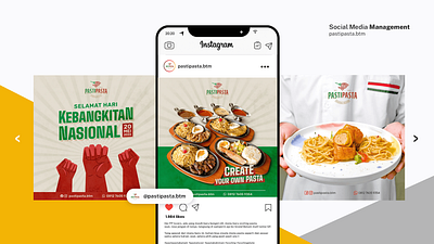 Social Media Design ( Pasti Pasta - Brand ) graphic design
