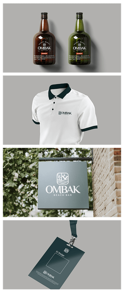 Logo Design ( Ombak Beach Bar - Brand ) graphic design