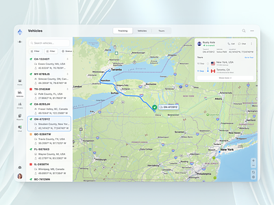 On the Move: Intuitive Vehicle Management UX/UI design 3d apple automotive business car delivery design design thinking human interface interaction interface management motion route symonik ux vehicles work