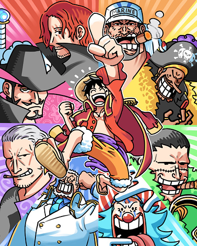 One Piece art fan art illustration merchandise poster poster design print print design