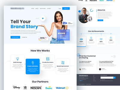 Business Developments Landing Page Design branding ui designs corporate design corporate website figma graphic design landing page landing page designs ui uiux web design website design website sections