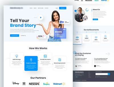 Business Developments Landing Page Design branding ui designs corporate design corporate website figma graphic design landing page landing page designs ui uiux web design website design website sections