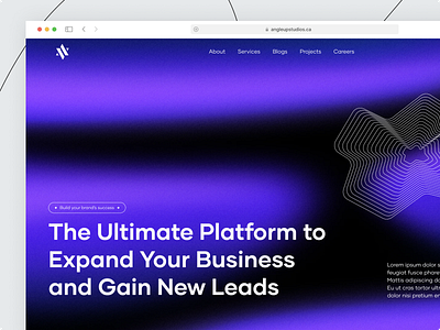 Angelup Studios - Landing Page agency app design generate lead ui uiux ux web website
