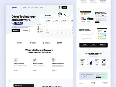 SaaS Landing Page analytics app ui branding cards design figma graphic design illustration landingpage logo saas ui