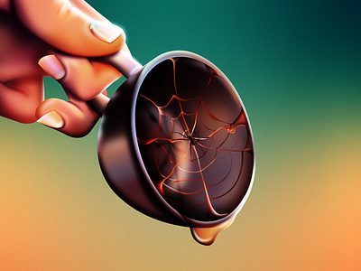 Empty Cup coffee cup hand illustration spider surreal surrealism vector web