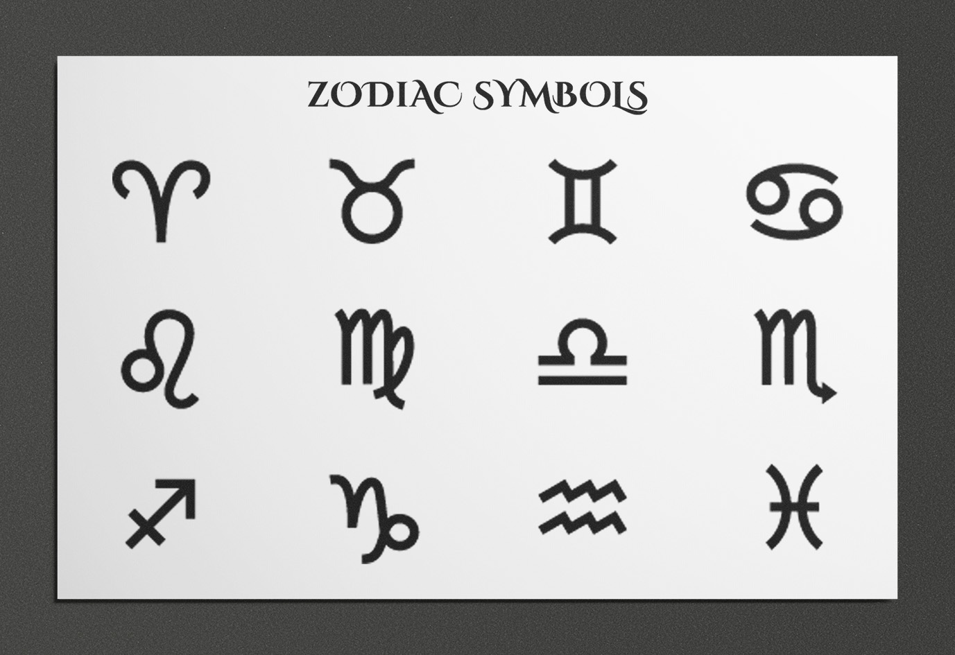 Zodiac signs by Nazarii on Dribbble