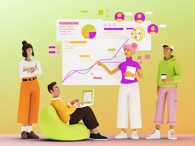 Go Testify 3d 3d design 3d illustration best c4d characters cinema4d color colour creation design dribbble fun graphic design illustration love man maya outfits woman