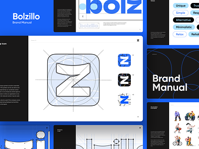 Bolzillo: Brand manual 3d illustrations app brand brand identity branding color palette dtailstudio finance guidelines identity logo logo design logotype mobile banking money transfer payment platform symbol visual identity wordmark