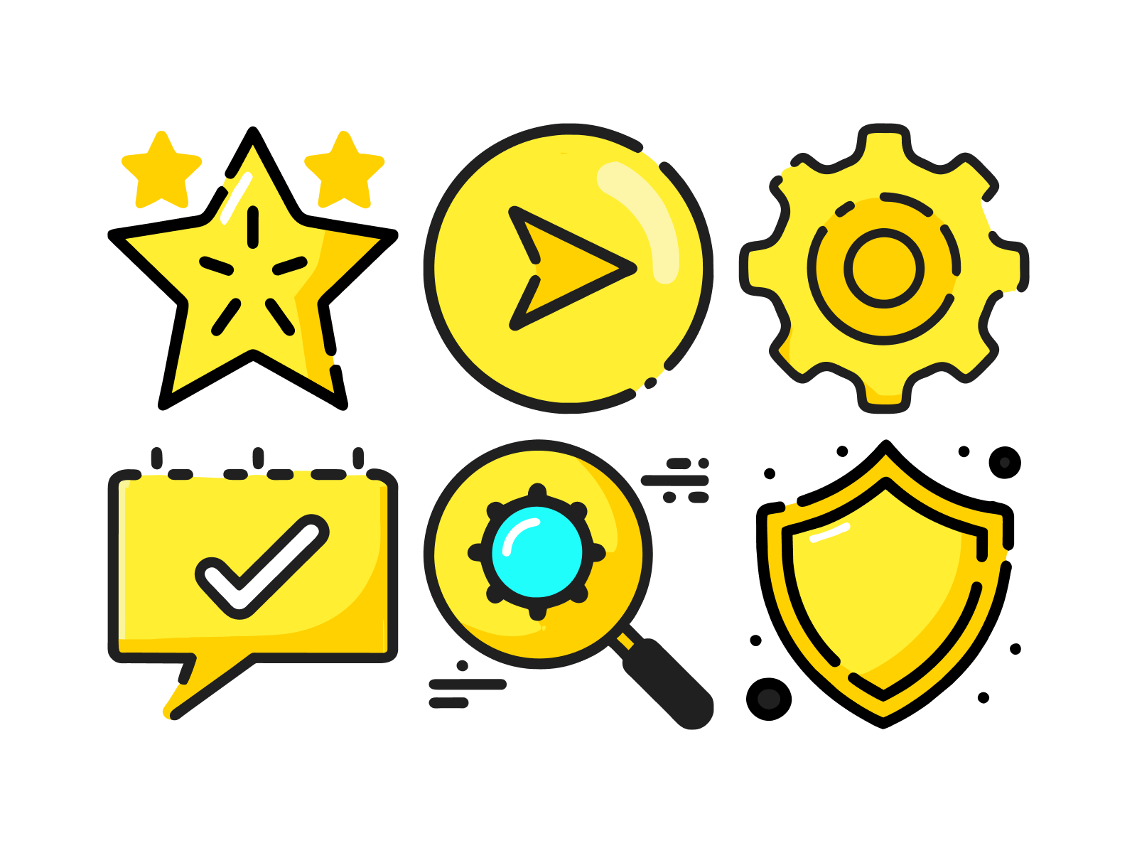 Broken Line SVG icons for the brand branding broken line icon icon icon pack iconography icons design multicolor icons