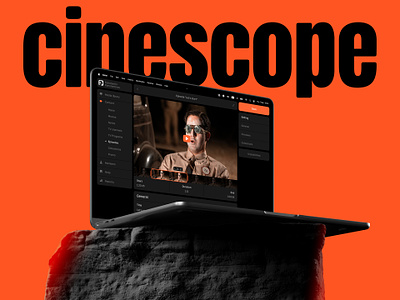 Cinescope CMS black cinema crm dashboard design figma form interaction interface movie oppenheimer orange system ui uiux user interface ux uxui web web design
