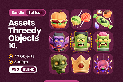 MHK Project Design : Halloween Objects avatar candies candies bucket character crown dracula garlands ghost halloween icon lollipop party night poison pumpkin spider witch hat zombie