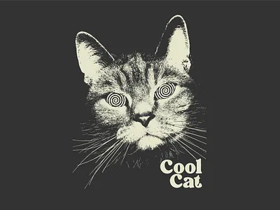 Cool Cat T-shirt Design design graphic design illustration t shirt t shirt design t shirt print vector