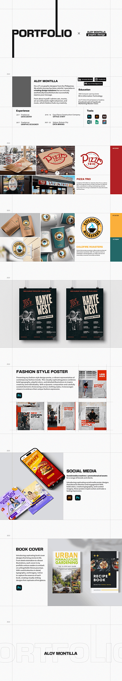 Portfolio branding design graphic design illustration logo portfolio poster typography