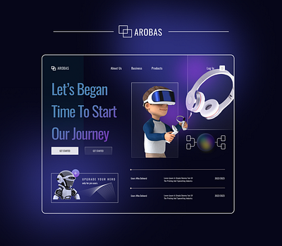 AROBAS NFT landing page design concept | UI/UX branding design figma frontend design graphic design illustration landing page landing page ui logo ui uiux vector web web design website ui