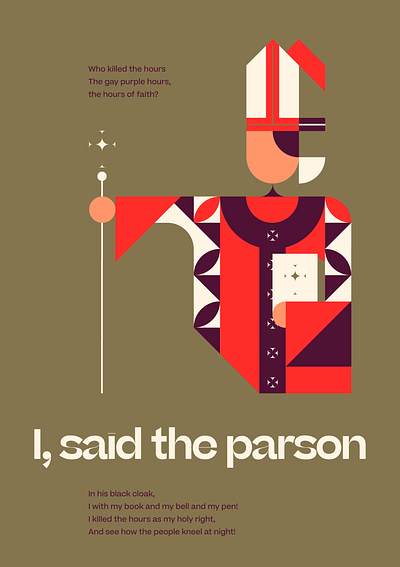Who Murdered The Minutes / Parson character design design geometric graphic design illustration minutes parson poster print studio soleil typography