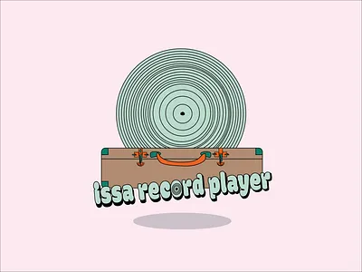 Record Player adobe animation branding cartoon design graphic design illu illustration illustrator logo record player ui vinyl