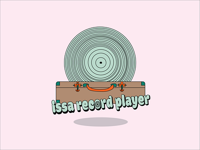 Record Player adobe animation branding cartoon design graphic design illu illustration illustrator logo record player ui vinyl