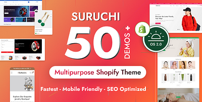 Suruchi - Multipurpose Shopify Theme OS 2.0 ecommerce graphic design multipurpose shopify shopify design ui