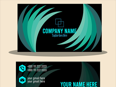 Professional creative business card template design business card red