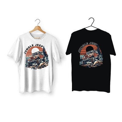 Jungle Jeep T-shirt branding business color design graphic design illustration t shirt design vector