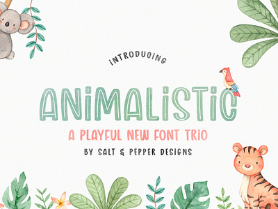 Animalistic Font Trio
