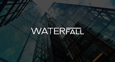 Waterfall wordmark logo design art branding graphic design graphicdesign logo logodesigns