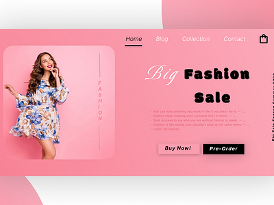 Fashion Sale Landing Page classical desiogn graphics designs landing page architecture latest designs ui ui architectures ui designs ui desiigns free prototype ui frsmeworks ui mockups ux web landing page ui web landing page ui design