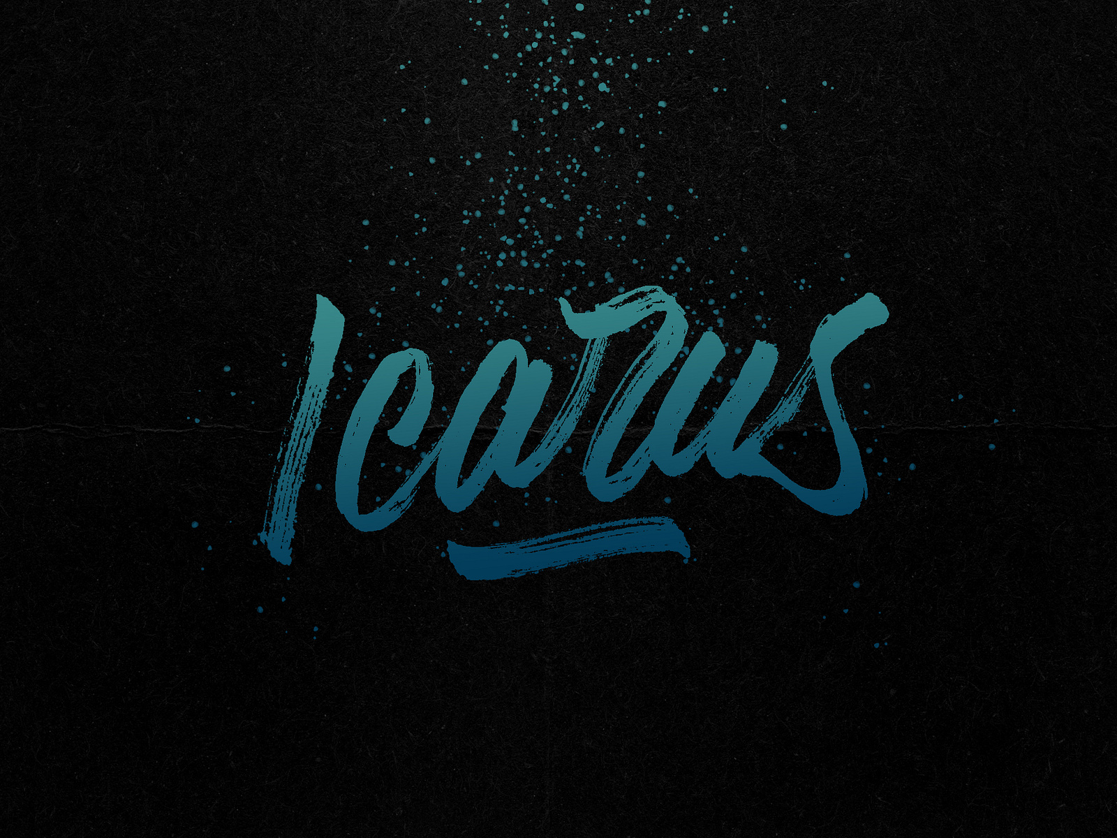 Icarus Handlettering Sketch by Shea Danko on Dribbble