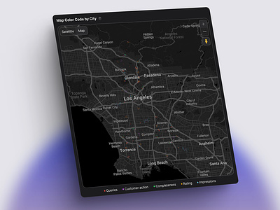 Dark Colors Map for Dark Mode city country dark dark colors data visualisation desktop grey guide map minimalism mode place road tablet ui ux