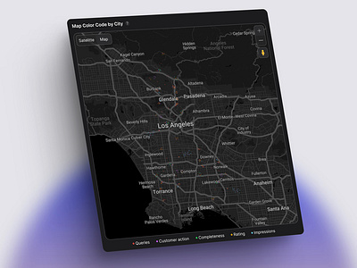 Dark Colors Map for Dark Mode city country dark dark colors data visualisation desktop grey guide map minimalism mode place road tablet ui ux