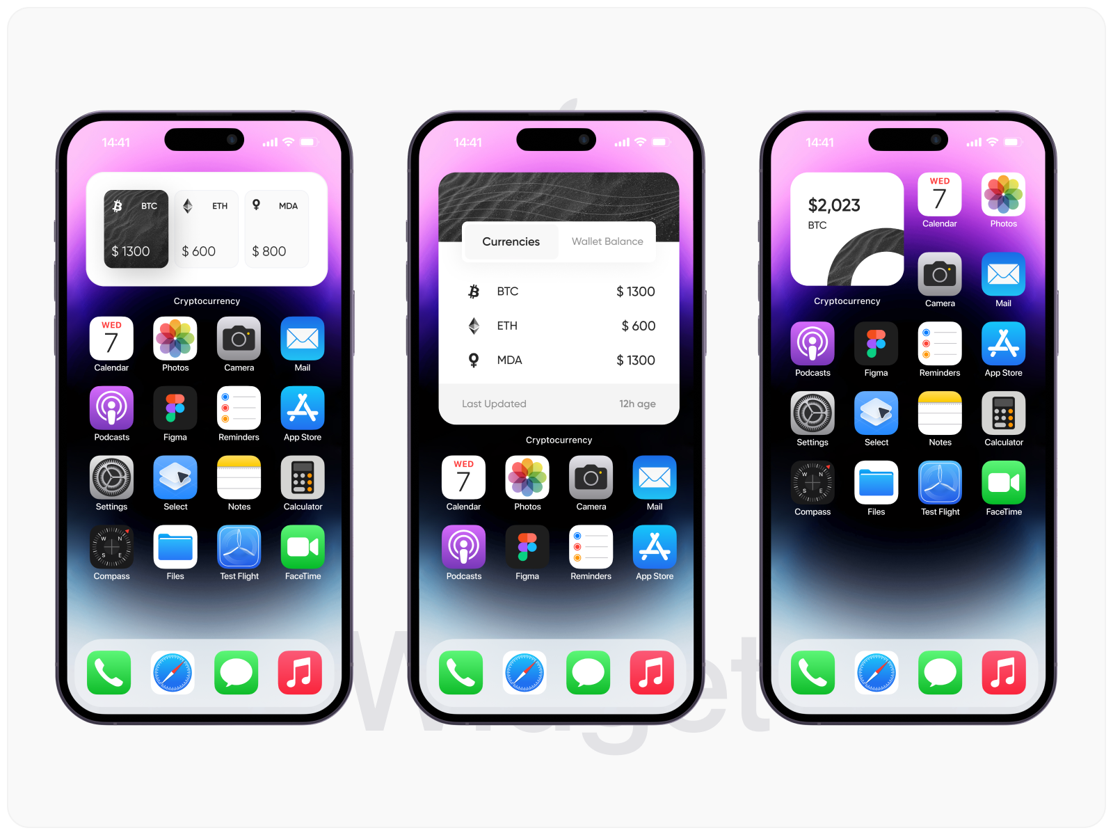 Widget Plus +120 iOS widgets Crypto Widget by Hamid Boldaji for Echo