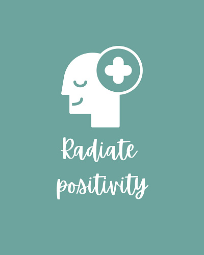 Radiate positivity | printable wall art design graphic design wall art