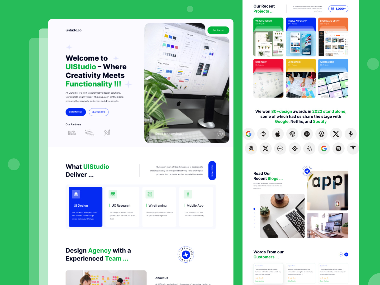 Example of Website UI/UX Design (15 20 Pages)