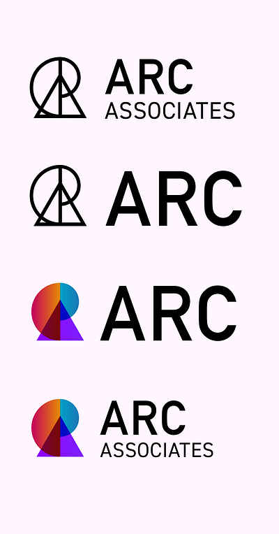 ARC Associates Logo branding graphic design logo logo design