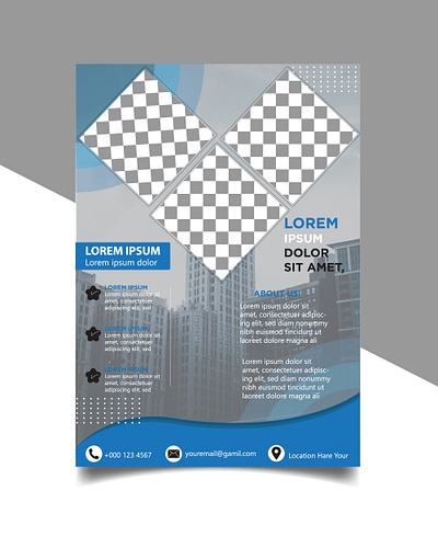 Brochure design, cover modern layout, annual report, Flyer advertisement