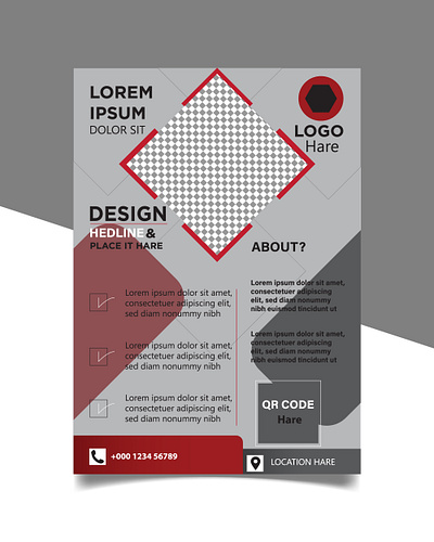 Brochure design, cover modern layout, annual report, flyer advertisement