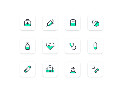 Medicine and Health Icon 3d adobe illustrator animation branding creative thinking creativity design graphic design health icons icon icon set icon sets ill illustration logo medicine icon motion graphics ui ux vector