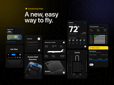 Atlas UI Components app components design flight flighty interface ios native passenger product ui