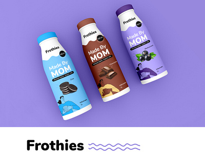 Frothies animation branding graphic design identity branding logo marketing milkshake brand motion graphics packaging product branding ui