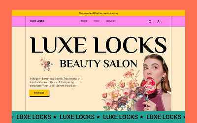 Salon Website design beauty salon website design branding graphic design logo product design ux design web design