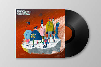 Operation Doomsday artwork branding design graphic design illustration illustrator lpdesign music packaging illustration
