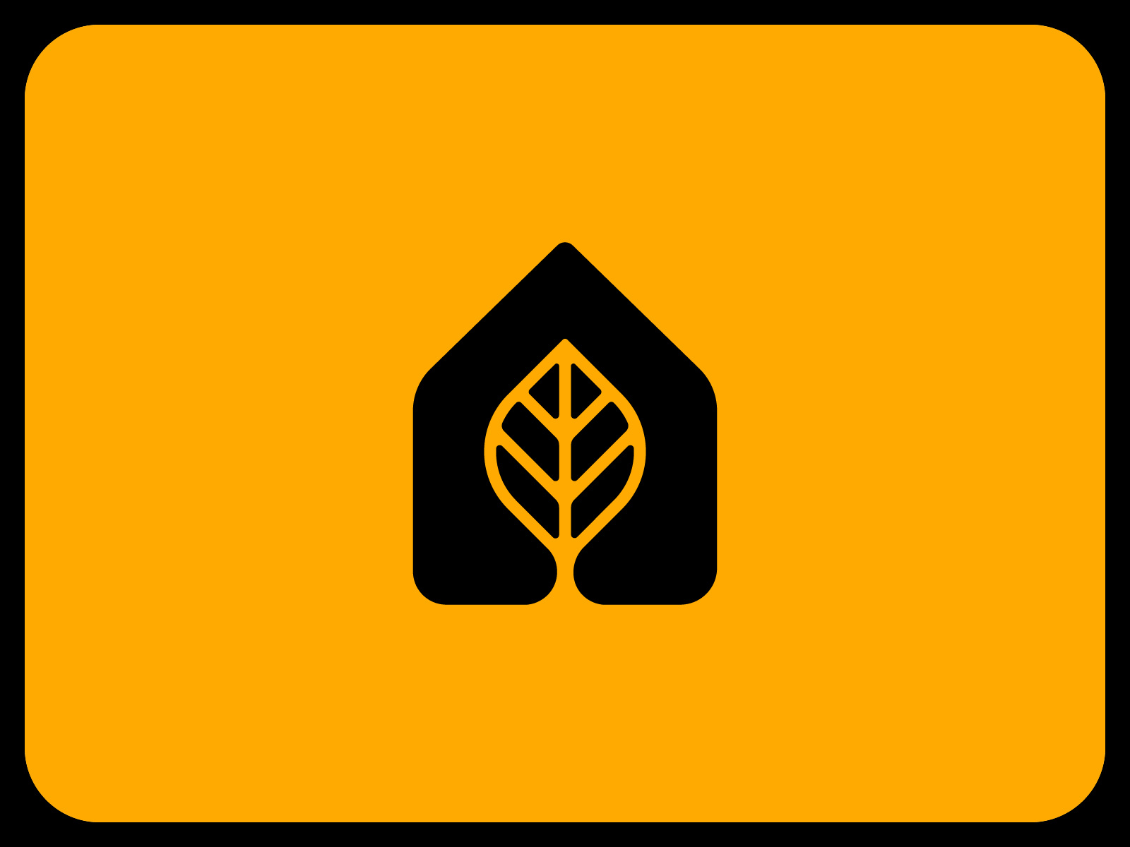 Modern House & Leaf Logo by Jeremiah Baughman on Dribbble